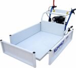 Plateau basculant 190L avec ridelles amovibles pour K30 – Transport matériaux et bois – accessoire brouette à chenilles – Image 3