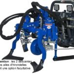 Bâti 40 cm avec inter-ceps à retrait hydraulique