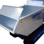 Trappe à guillotine pour cuve galvanisée de transporteurs à chenilles K50 et K65 – Fermeture avant & déversement contrôlé