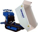 Cuve 300L en acier pour chenillard K50 – basculement hydraulique – transport matériaux et béton – Image 10