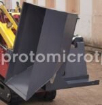 Godet à déchargement latéral 115 cm – idéal pour tranchées et espaces restreints