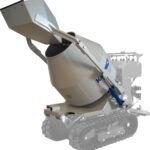 Bétonnière auto-chargeuse 350L pour K80 – 310L utiles, malaxage en continu, vidage précis, force de levage 150 kg