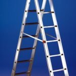 Échelle double professionnelle transformable 10+11 marches- Luxe 2