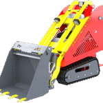 Capacité de levage 300 kg à 2,70 mètres : Mini chargeur multi-outils à chenilles MCTT 2700-300