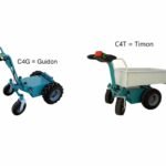 Brouette électrique C4 – 24V 600W, charge 500 kg, autonomie 30 km, usage pro intérieur et extérieur, grande stabilité