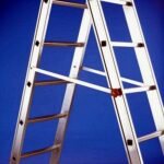 Échelle double professionnelle transformable 13+14 marches- Luxe 2 – Image 5