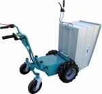 Cuve acier 190L basculante pour brouette électrique Jumbo Watt – poignée assistée, usage intensif centre équestre, élevage et BTP – Image 5