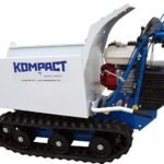 Cuve 200L basculante manuelle pour brouette à chenilles K40 – Transport gravats & matériaux