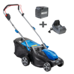 Tondeuse à gazon électrique sans fil Staub Si 400 P – Kit complet avec batterie 2 Ah 40 V et chargeur – Largeur 37 cm, moteur 650 W