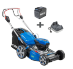 Tondeuse à gazon à batterie tractée Staub SI 500 T – Kit avec batterie 5 Ah 40 V et chargeur CRG+ – Coupe 46 cm, moteur 1250 W